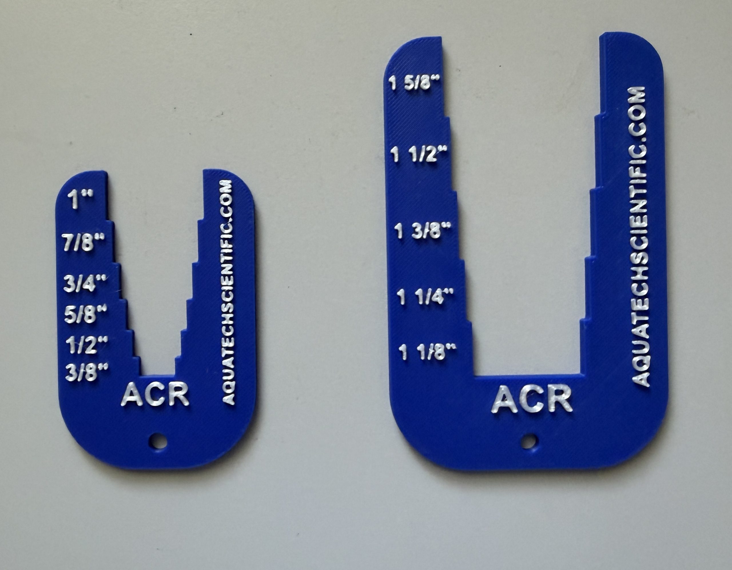 ACR COPPER PIPE DIAMETER SIZE MEASURING TEMPLATE TOOL - 3/8" THRU 1 5/8" O.D.